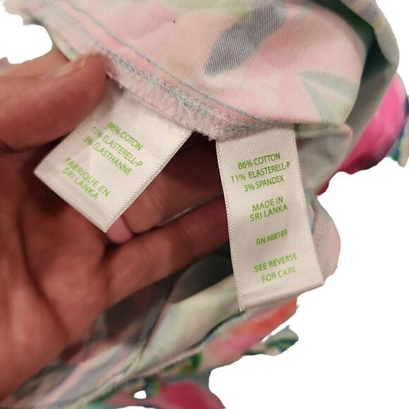 Lilly Pulitzer Kelly High Rise Skinny Ankle Pant Multicolor Totally Blossom Wome - Picture 6 of 16